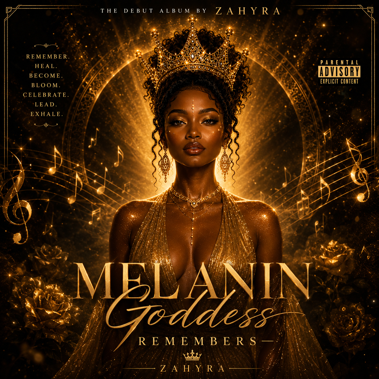 Melanin Goddess Remembers — front cover