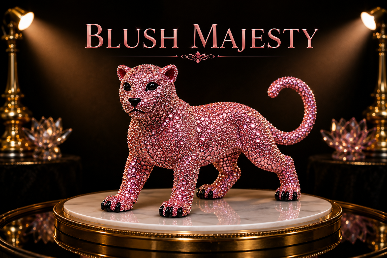 Blush Majesty – Pink Diamond Jeweled Panther